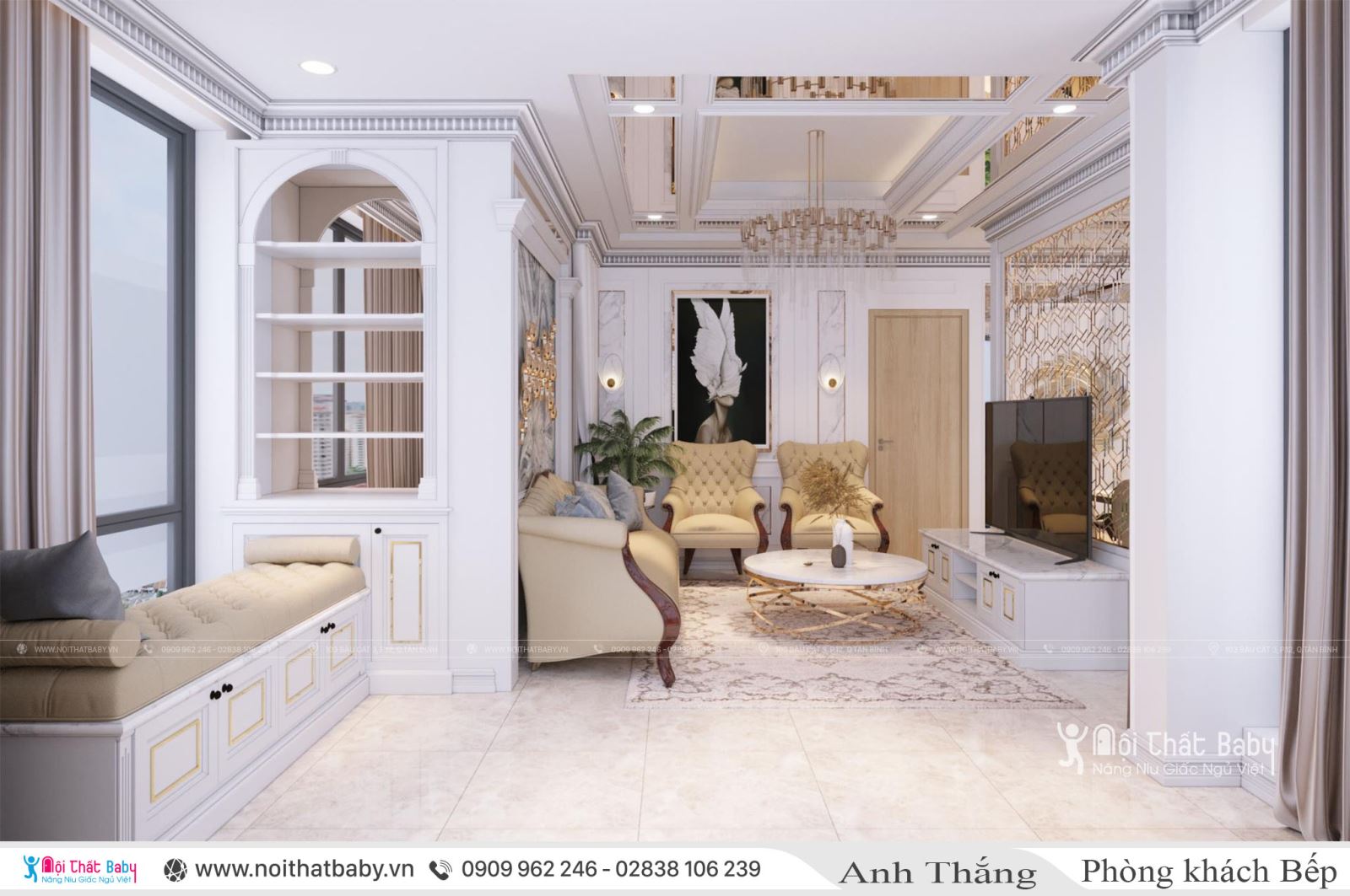 Khám phá nội thất căn 106m2 Chung cư Emerald Celadon City